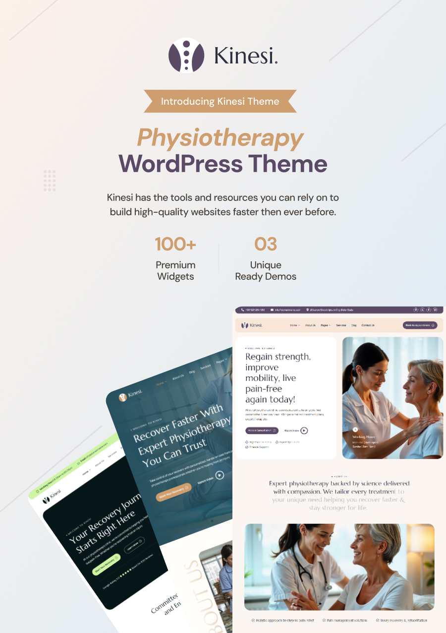 Kinesi - Physiotherapy WordPress Theme - 3
