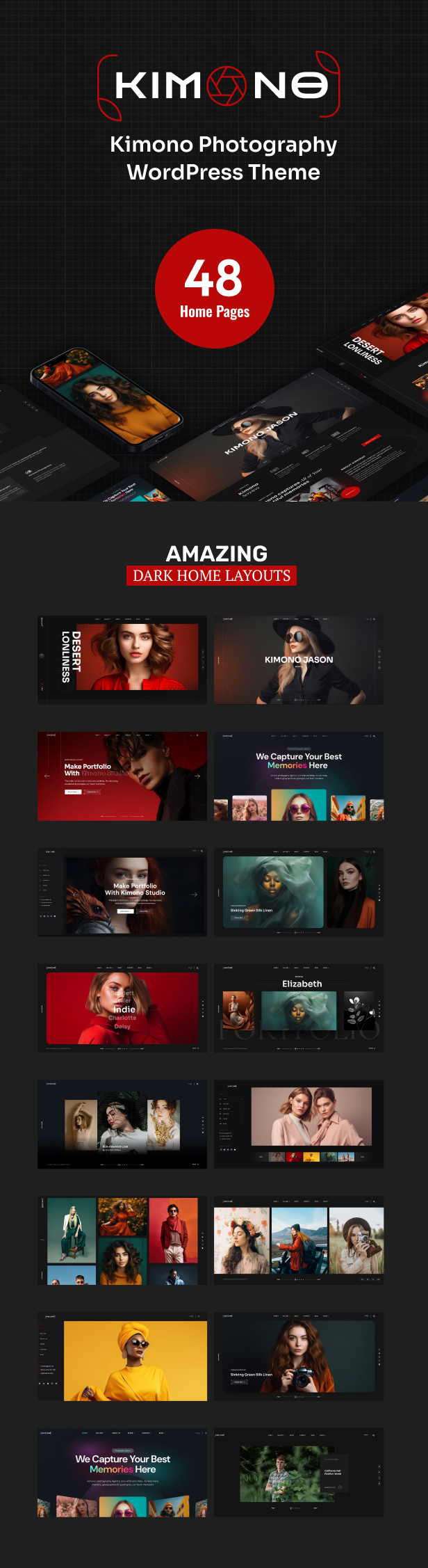 Kimono - Photography Portfolio WordPress Theme - 5