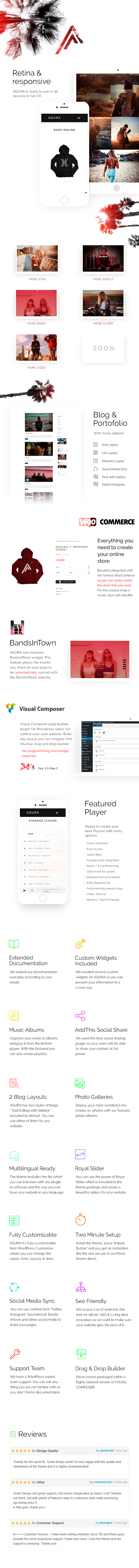AQURA - Music WordPress Theme - 1